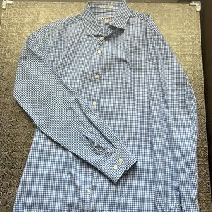 Express Collar Long Sleeve Dress Shirt Button Down